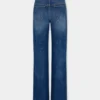 Baggy jeans i mørkvasket denim