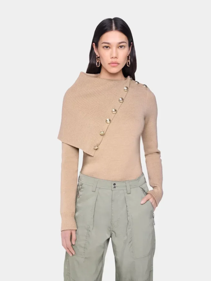 Beige genser i ull