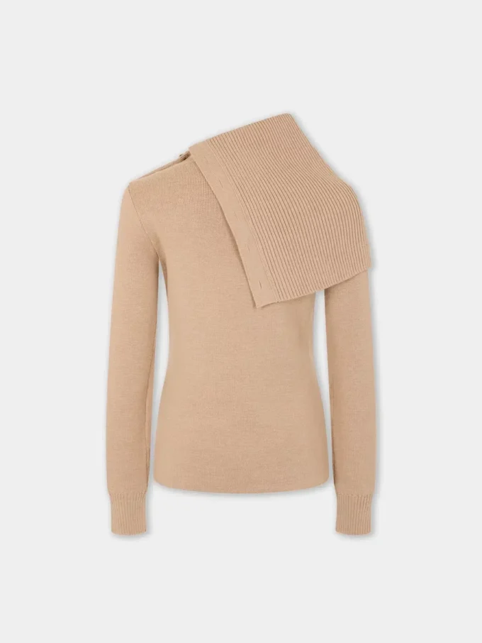 Beige genser i ull