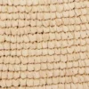 Beige raffia-veske med logo