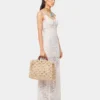 Beige totebag i raffia