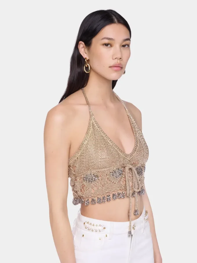 Bralette i heklet stoff