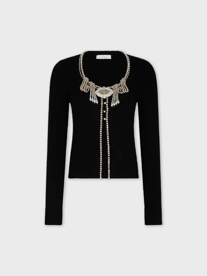 Brodert strikkegenser