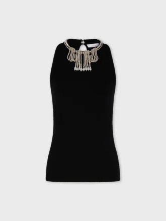 Brodert strikket topp