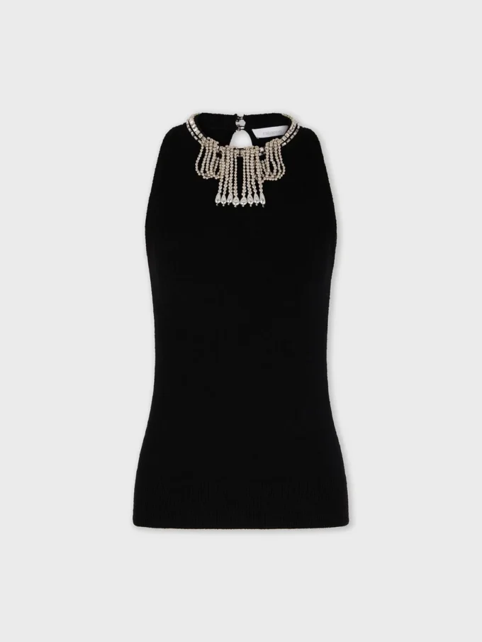 Brodert strikket topp