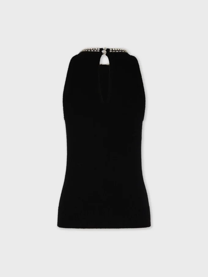 Brodert strikket topp