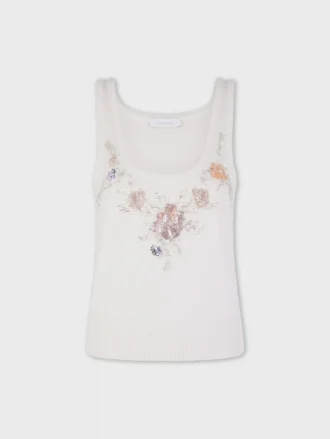 Brodert topp i ull