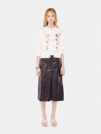 Brodert topp i ull
