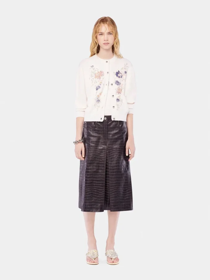 Brodert topp i ull