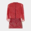 Crepe-top med perlebroderi
