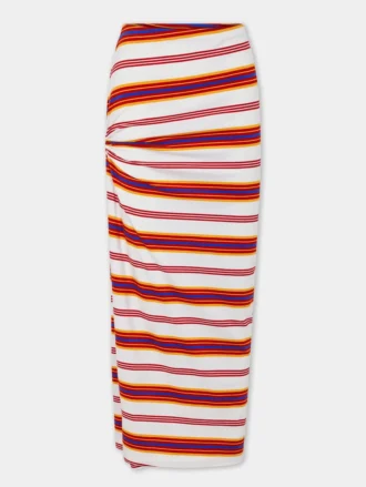 Draped lang skjørt i jersey