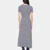 Draped midi-kjole i ull
