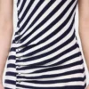 Draped midi-kjole i ull