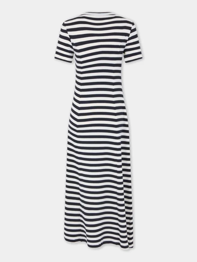 Draped midi-kjole i ull