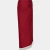 Draped midi-skjørt i jersey