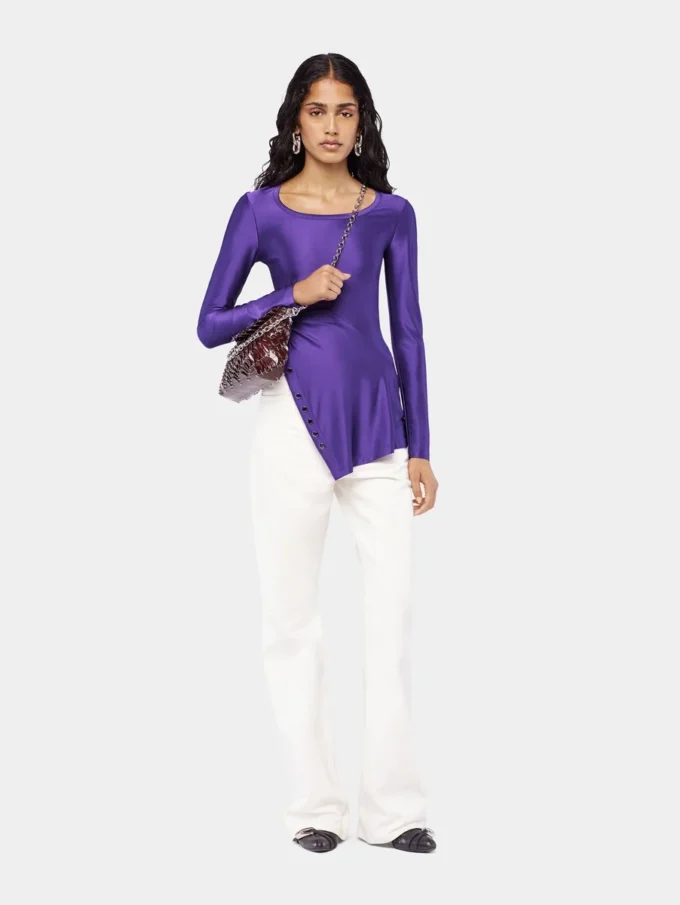 Drapede jersey-topper