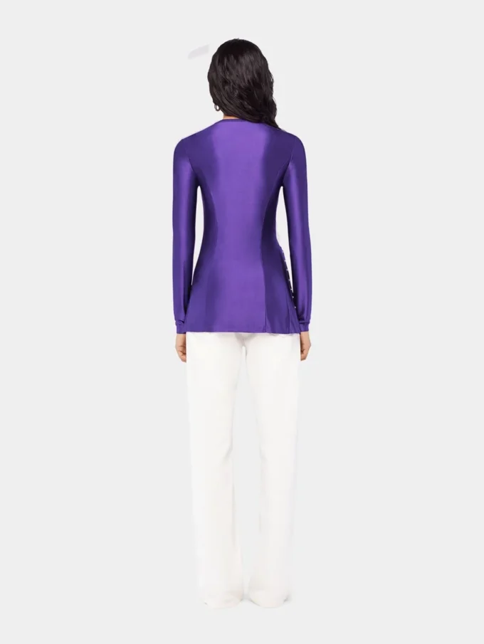 Drapede jersey-topper