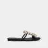 Flate sandaler med strass