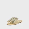 Flate sandaler med strass