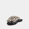 Flate sandaler med strass