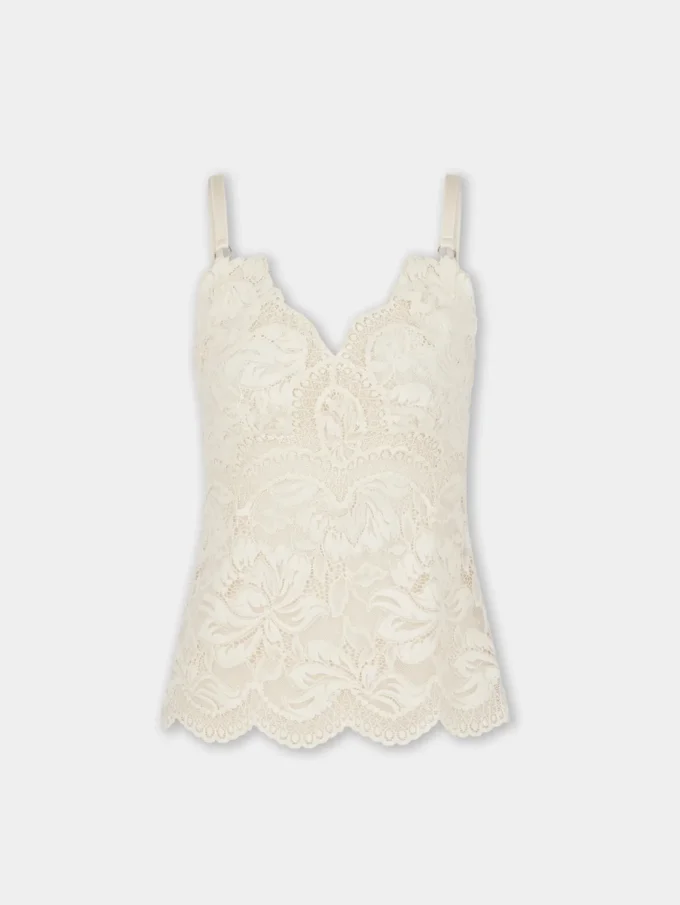Ivory tank top i blonder