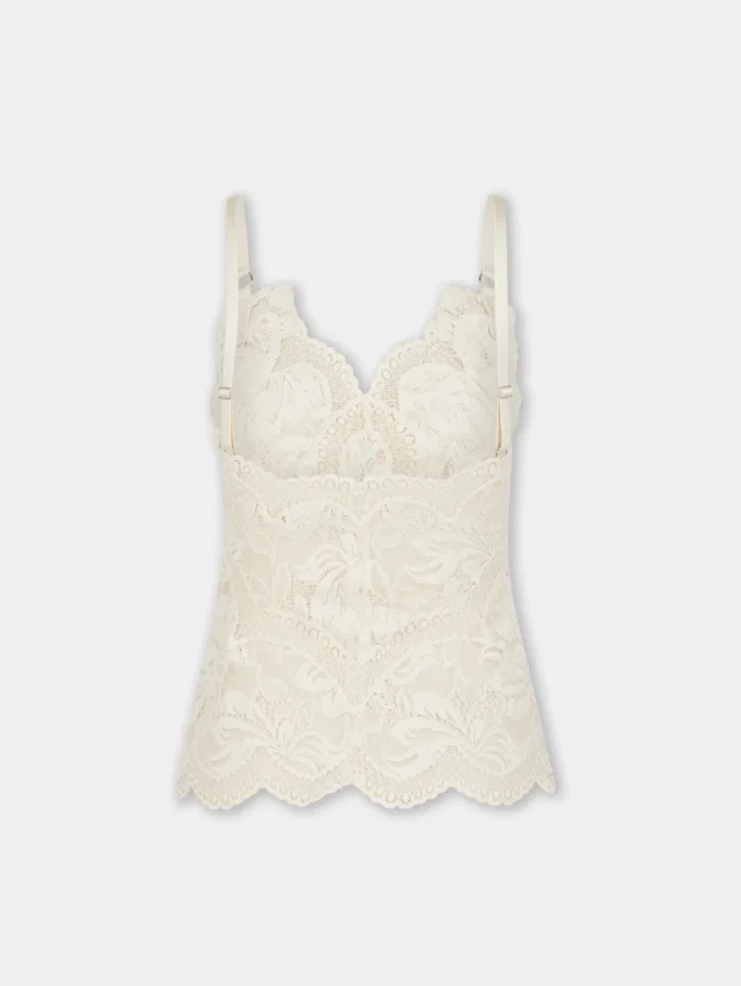 Ivory tank top i blonder