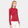 Jersey-top med rynkede detaljer