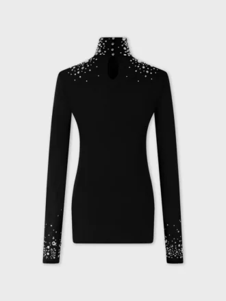 Jerseybluse som sitter som et ekstra hudlag