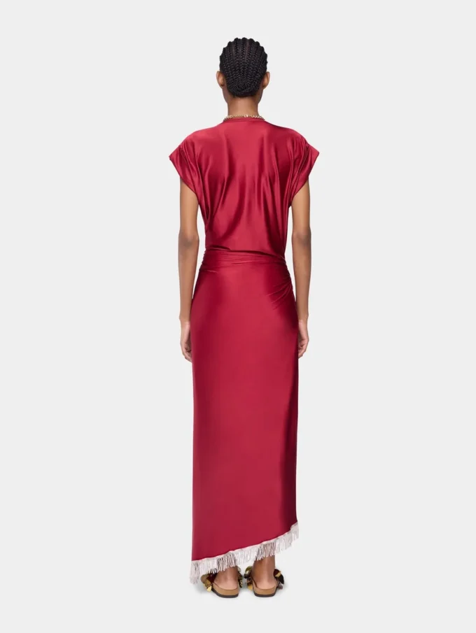 Lang kjole i jersey