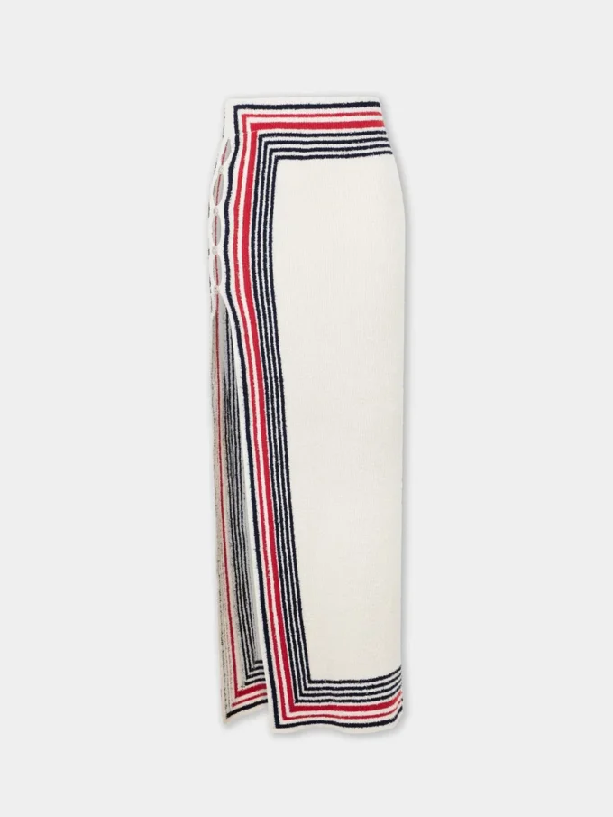 Lang skjørt i frottéjersey