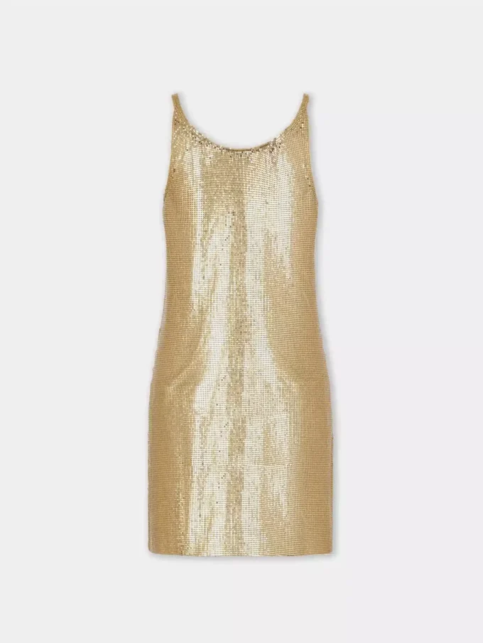 Mini tank top kjole i mesh