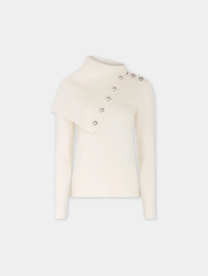 Offwhite genser i ull