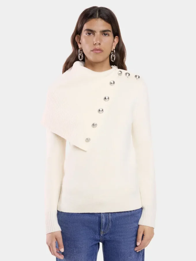 Offwhite genser i ull