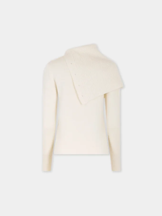 Offwhite genser i ull