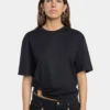 Oversize piercing-T-skjorte