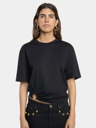 Oversize piercing-T-skjorte