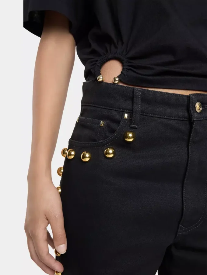 Oversize piercing-T-skjorte