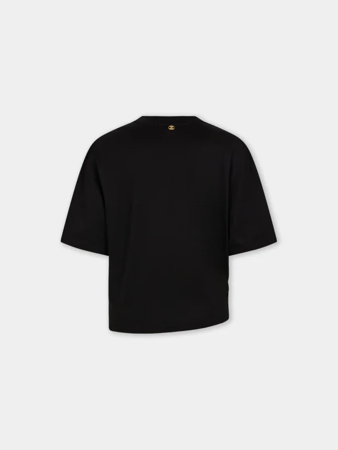 Oversize piercing-T-skjorte