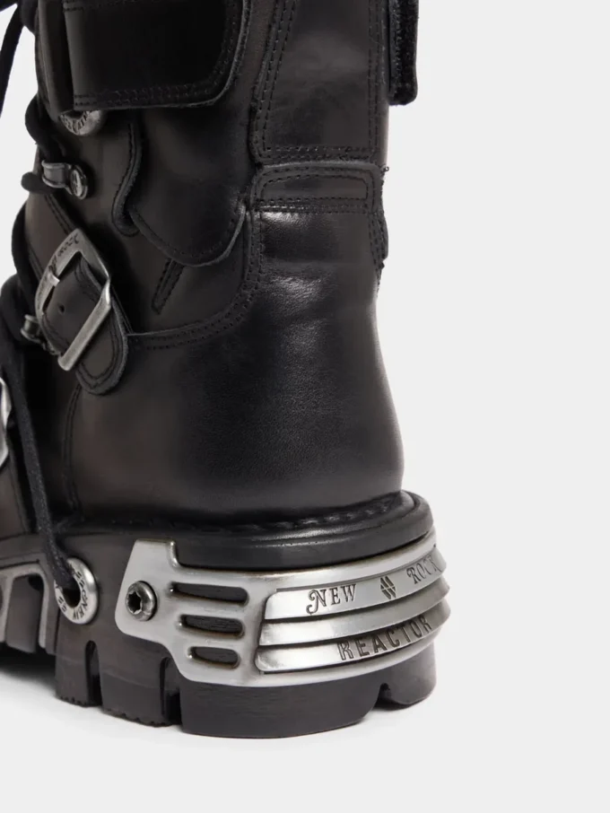 Rabanne x New Rock svarte støvler