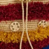 Raffia-bøtteveske