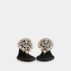 Sandaler med lav hæl og strass
