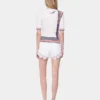 Shorts i denim med broderte detaljer