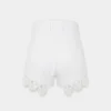 Shorts i denim med broderte detaljer