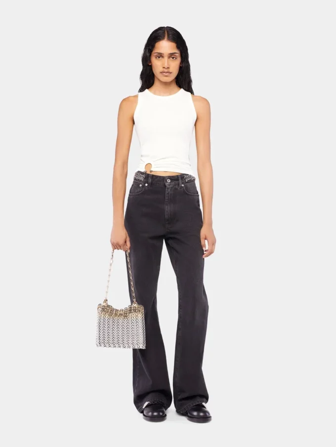Signaturjeans i svart med 1969-skiver