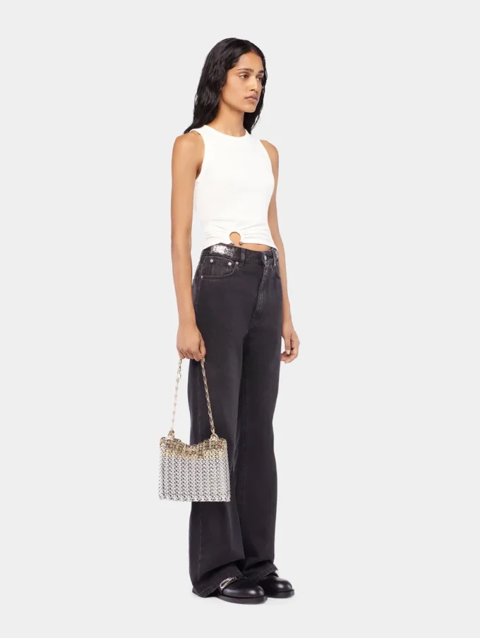 Signaturjeans i svart med 1969-skiver