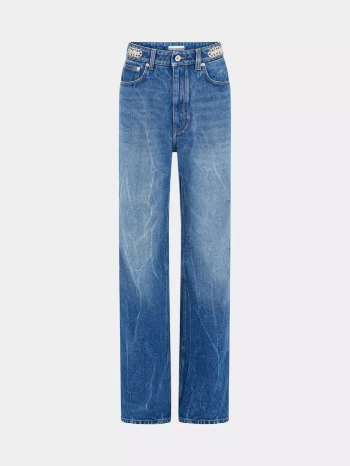 Signaturjeans med 1969-metallskiver