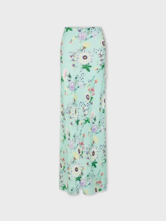 Skjørt med blomstermønster og kjettingdetaljer