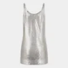 Sølvfarget tank-top i mesh