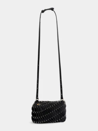 Svart Paco crossbody-veske i skinn