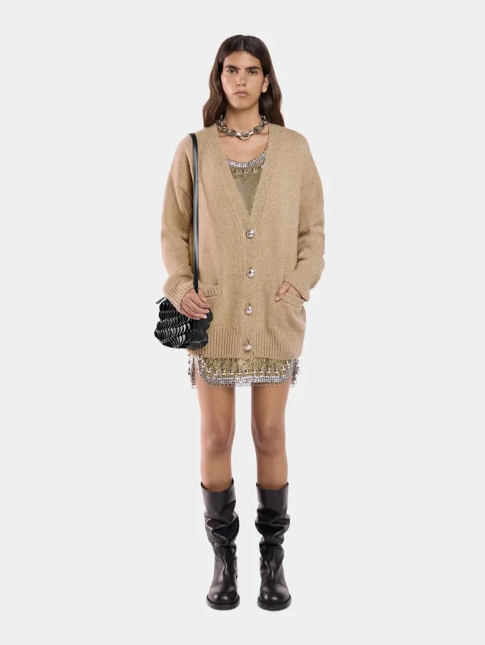 Svart Paco crossbody-veske i skinn